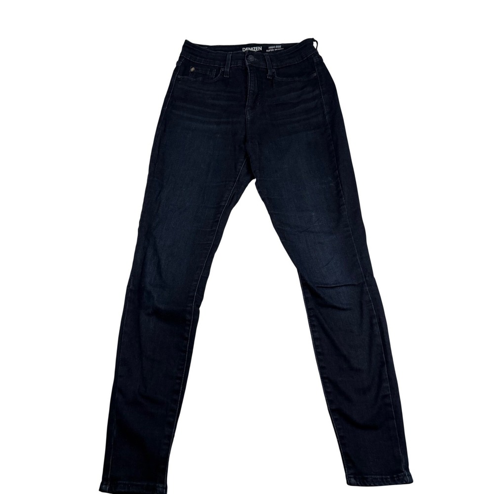 Denizen from Levis Womens High Rise Super Skinny Jeans Dark Indigo Size 6 W28